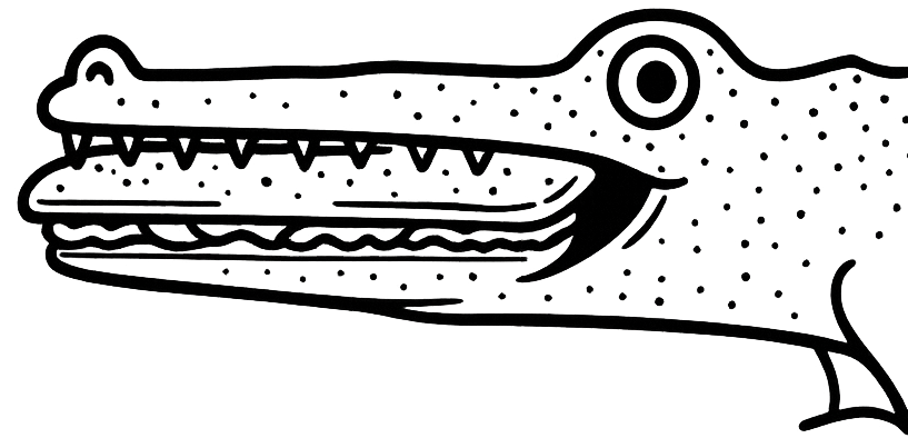 Illustration d'un crocrodile